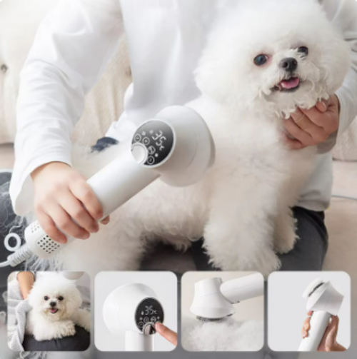 Smart Pet Hair Dryer Blow Comb 2 In 1 Groomer